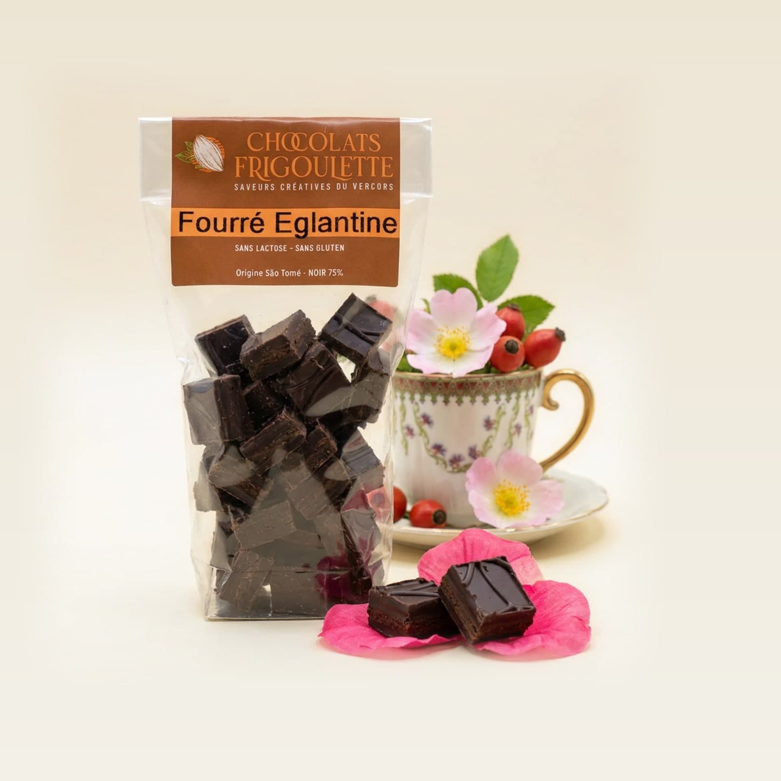 Fourré Eglantine, chocolats Frigoulette