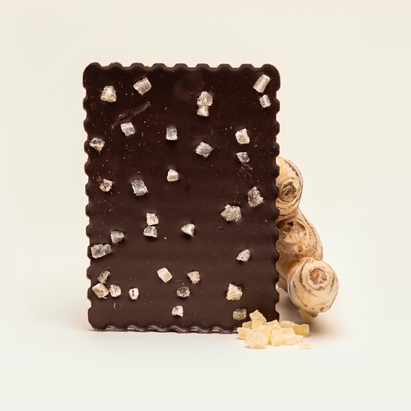 Tablette de chocolat noir Gingembre confit, chocolats Frigoulette