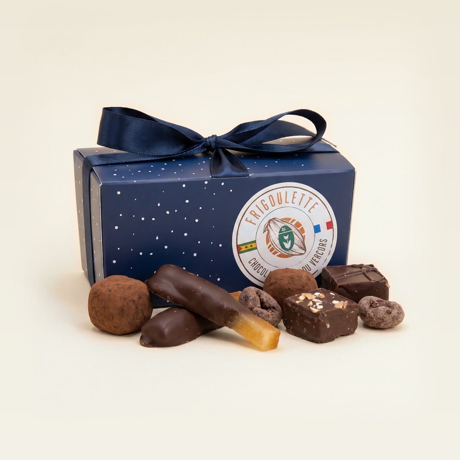 Ballotin scintillant - Petit modèle, chocolats Frigoulette