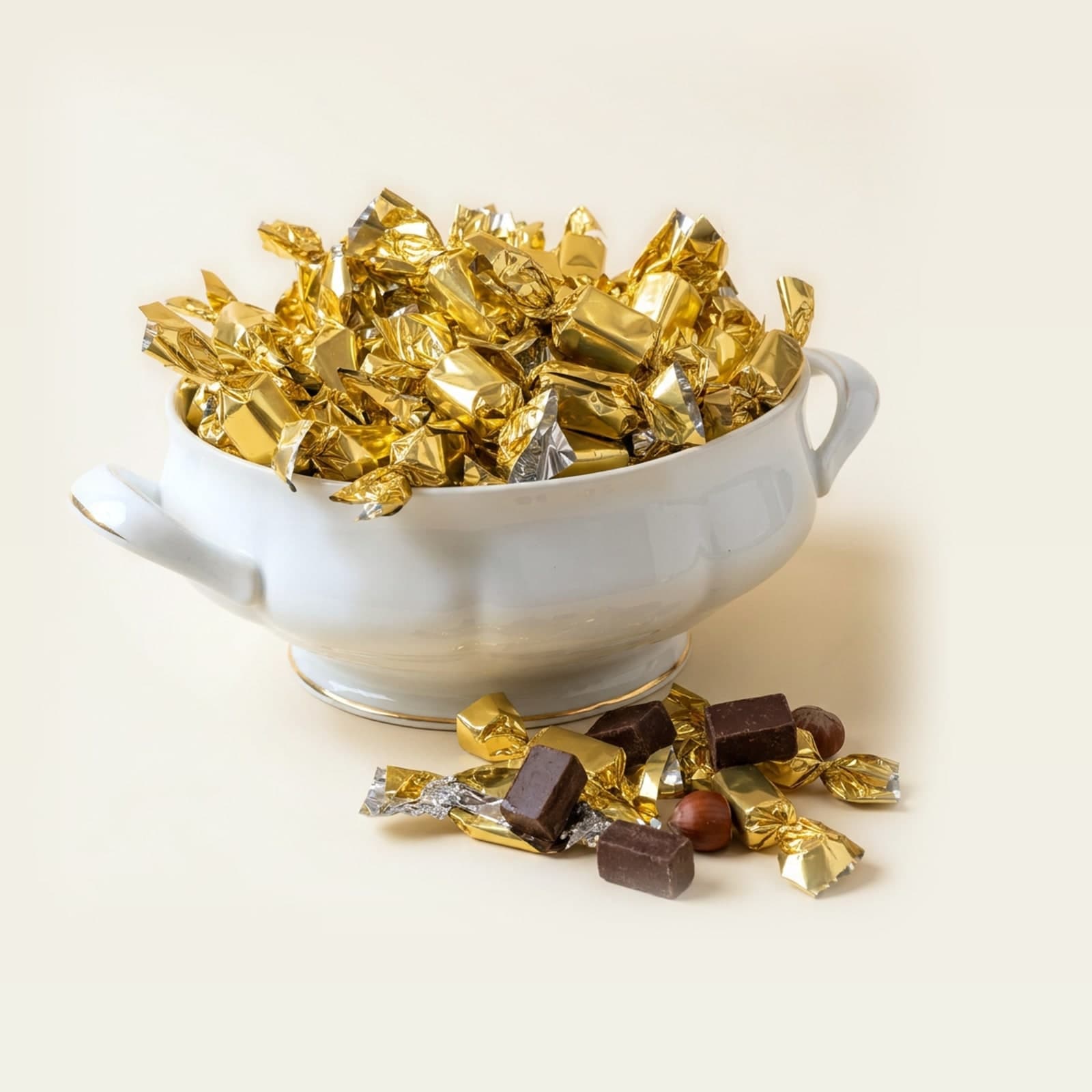 Papillotes au praliné noisette - Vrac 2kg, chocolats Frigoulette
