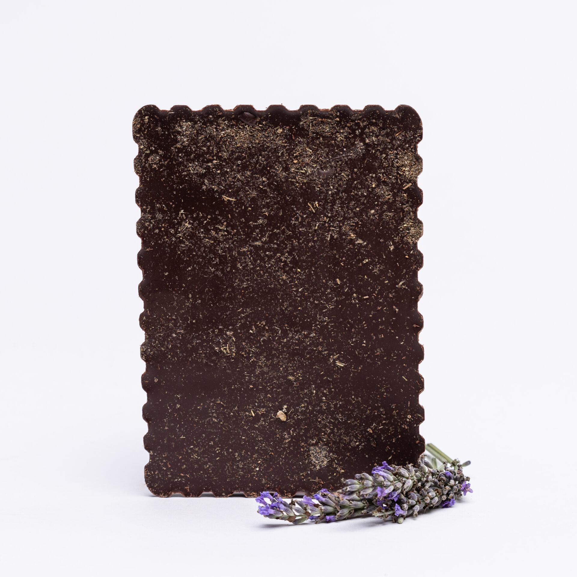 Tablette de chocolat noir et Lavande - 100g - Chocolaterie La Frigoulette