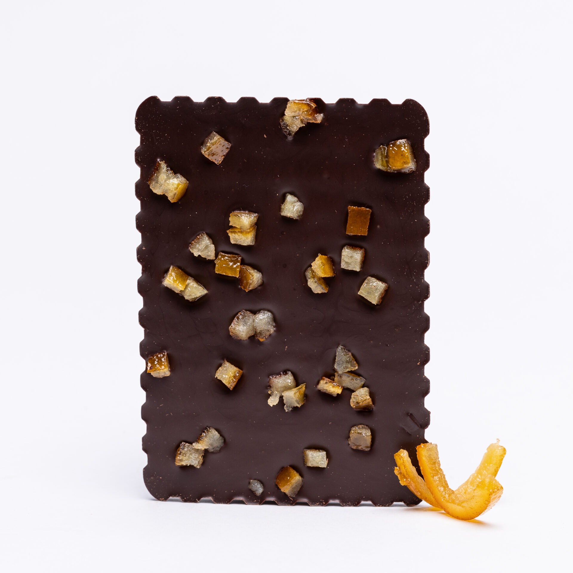tablette chocolat artisanal orange confite